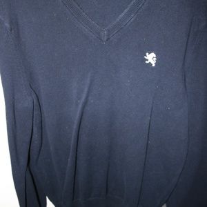 Tipped V-Neck Pullover Sweater